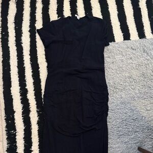James Perse Black Midi Dress